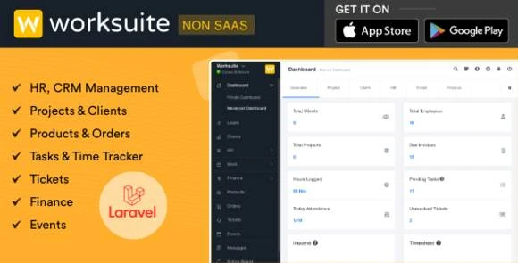 WORKSUITE – All-in-One HR, CRM, and Project Management Solution V5.1.1